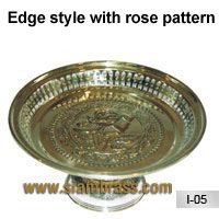 Edge style with rose pattern