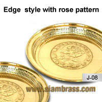 Edge  style with rose pattern