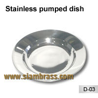 Stainless pumped dish