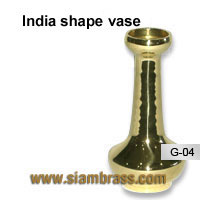 India shaped vase