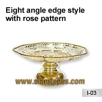 Eight angle edge style with rose pattern