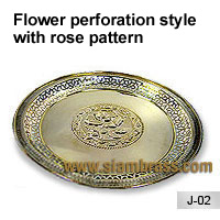 Flower perforation style with rose pattern