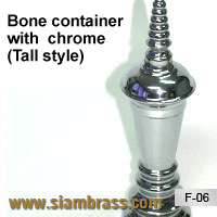 Bone  container  with  chrome  (Tall style)